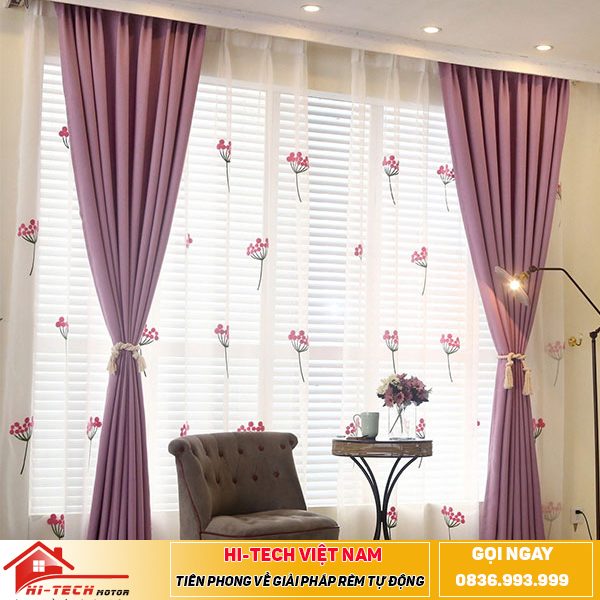 Rèm vải tự động HT04