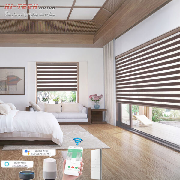 Rèm cầu vồng tự động hãng Modero mã Aqua | Động Cơ Rèm Cuốn MA35 Q6028-R