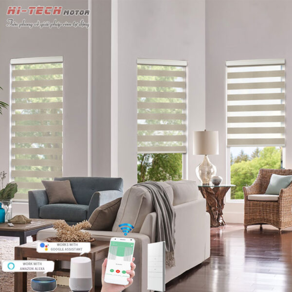 Rèm cầu vồng tự động hãng Modero mã Muran | Động Cơ Rèm Cuốn MA35 Q6028-R