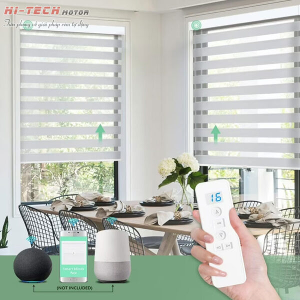 Rèm cầu vồng tự động hãng Modero mã Tivoli | Động Cơ Rèm Cuốn MA35 Q6028-W (Wifi)