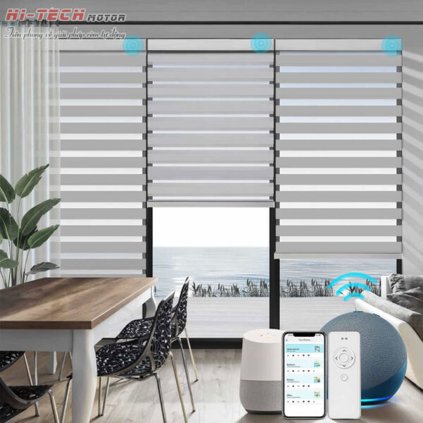 Rèm cầu vồng tự động hãng Modero mã Bali | Động Cơ Rèm Cuốn MA35 Q6028-W (Wifi)