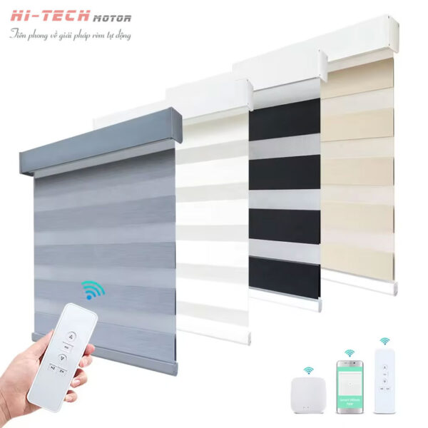 Rèm cầu vồng tự động hãng Modero mã Claudia | Động Cơ Rèm Cuốn MA35 Q6028-W (Wifi)